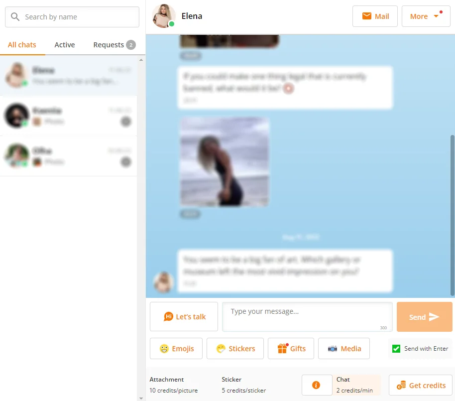 JollyRomance: Online Text Chat